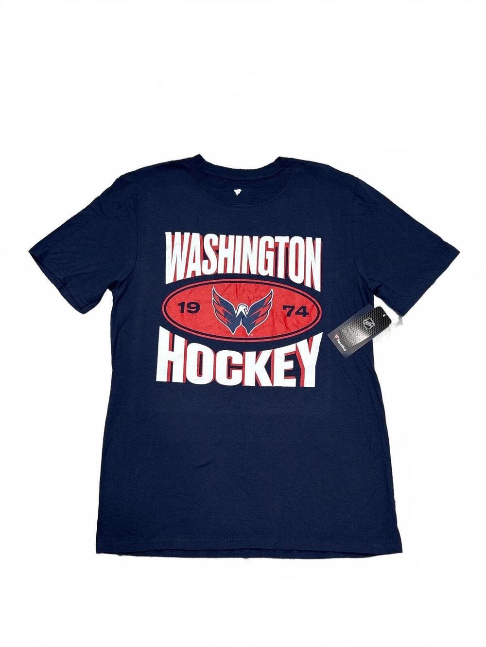 Washington Capitals Hockey T-Shirt Medium 100% Cotton NHL Fanatics